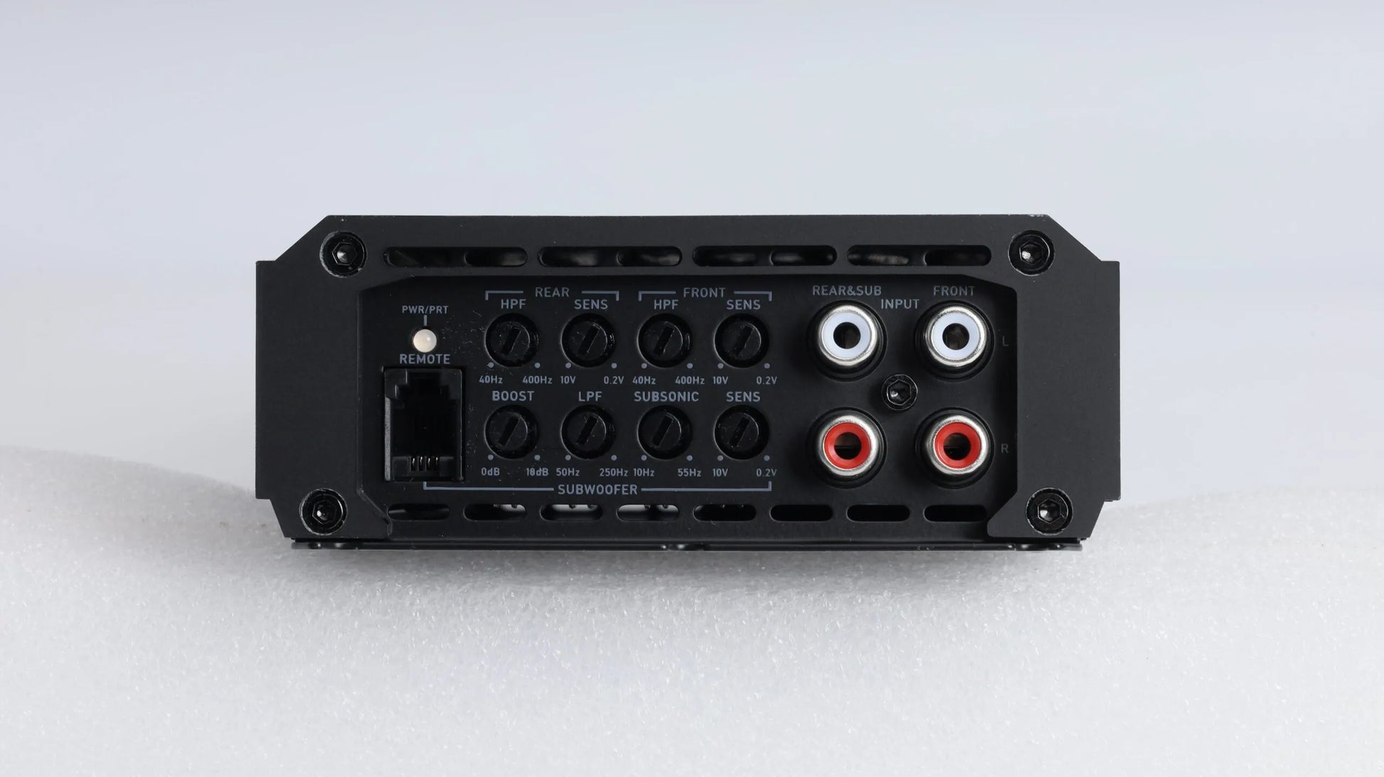 Nemesis Audio MICRO-2600X5D 2600W max amplifier control panel