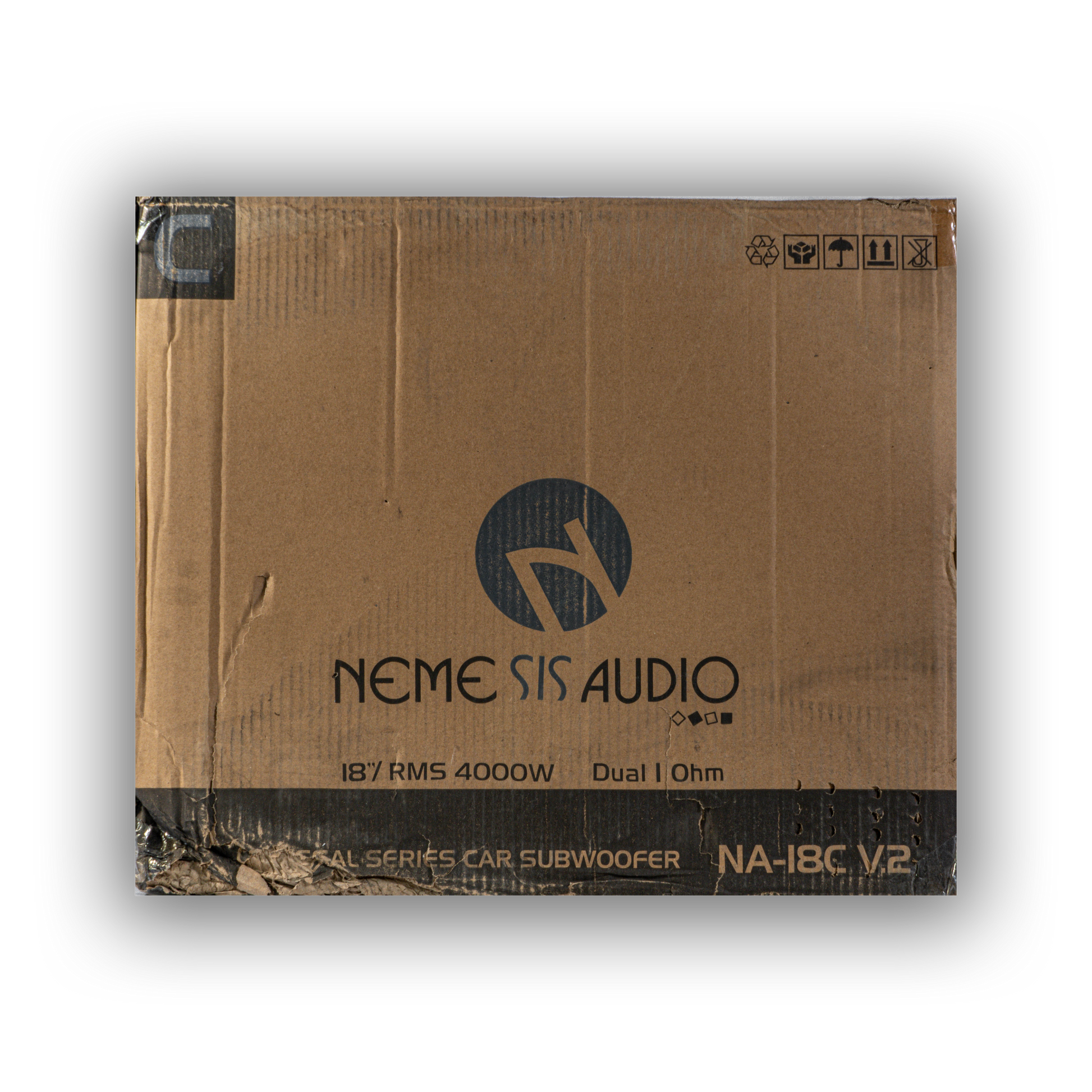 Nemesis Audio NA-18C V.2 D1 18-inch subwoofer product box front