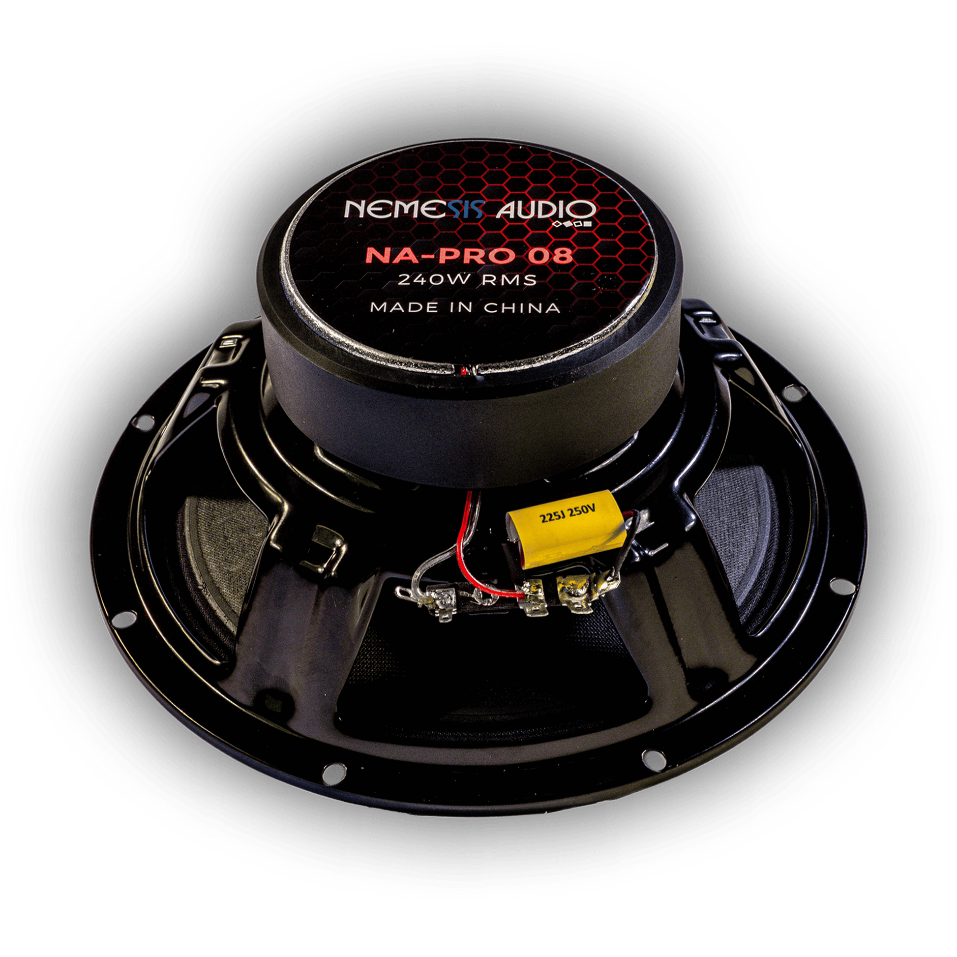 Nemesis Audio NA-PRO8 4 ohm speaker rear magnet view