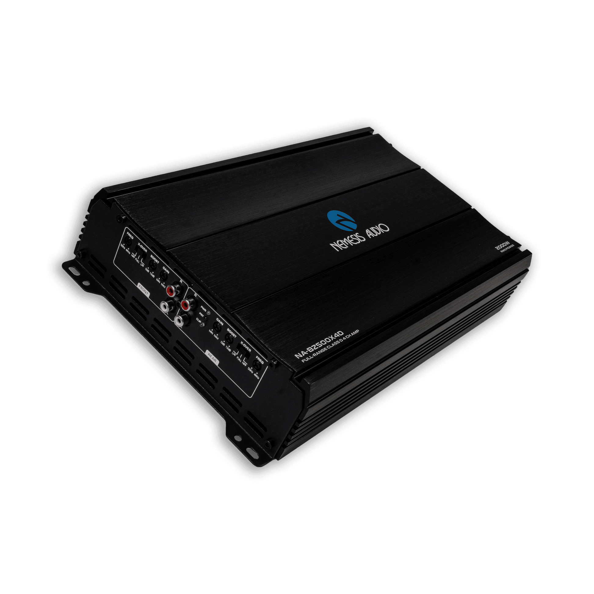 Nemesis Audio NA-BZ500X4D full range amplifier left side connections