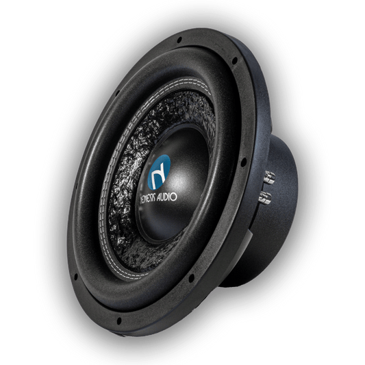 Nemesis Audio NA-12H-SLM V.2 12-inch slim shallow subwoofer left side view