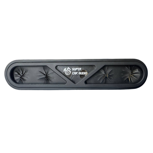 Super Car Audio custom LED headliner roof rack vinyl wrapped panel
