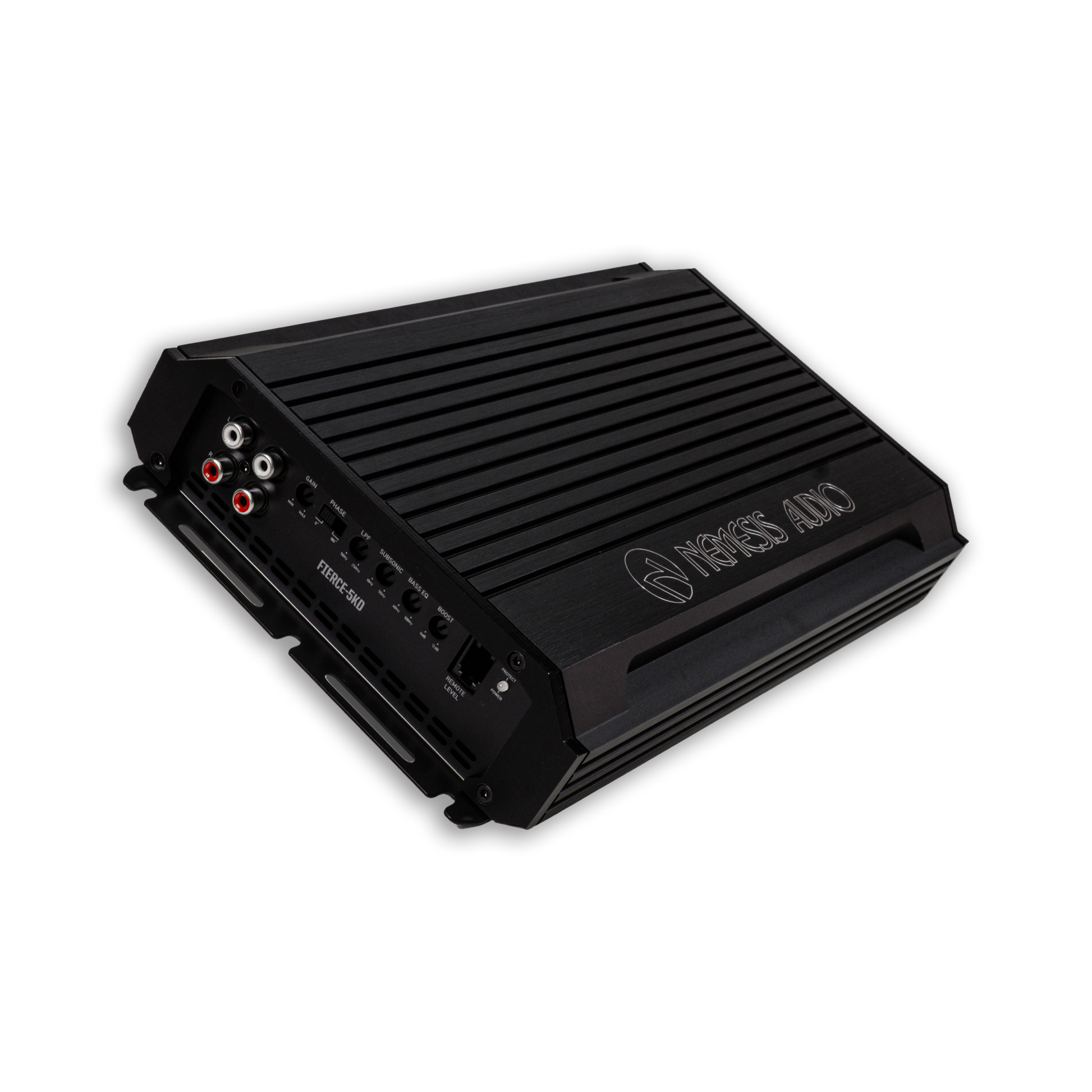 Nemesis Audio FIERCE-5KD amplifier left view