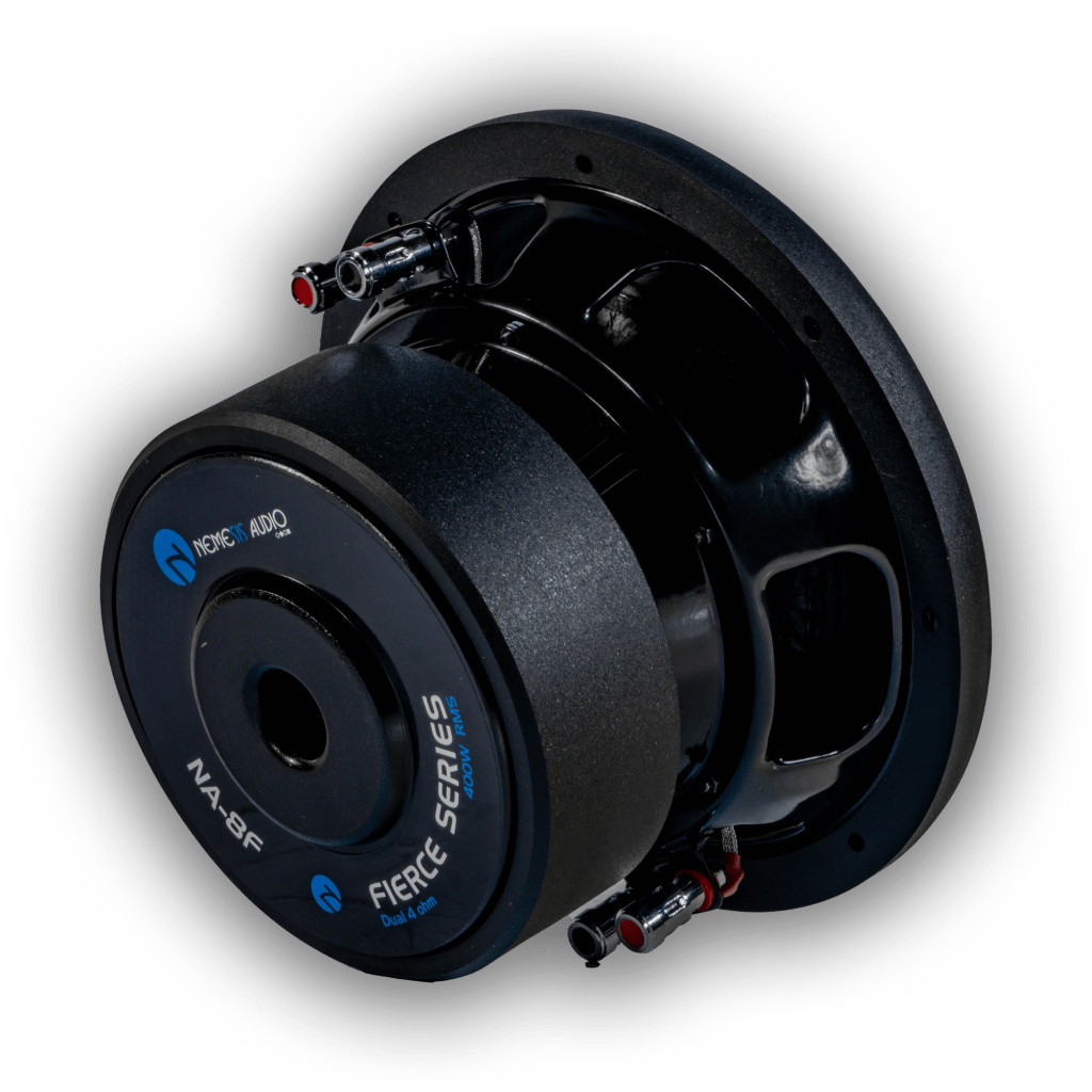 Nemesis Audio NA-8F 8-inch subwoofer left side view