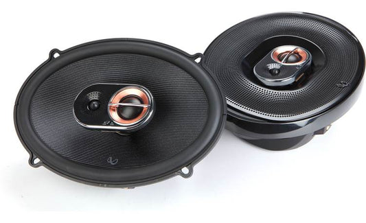 Infinity Kappa 693M 6x9 inch 3-way coaxial speakers pair angle view