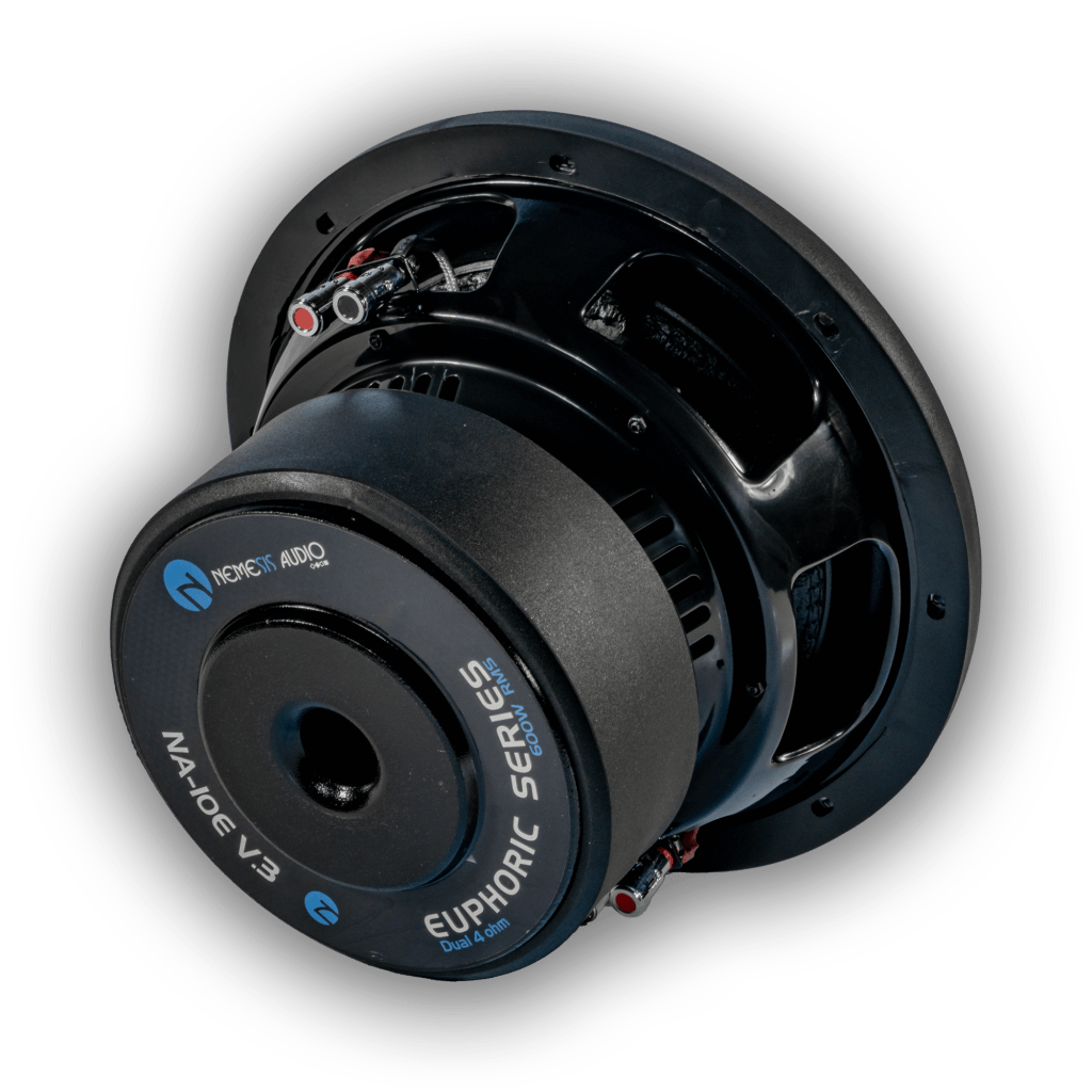 Nemesis Audio NA-10EV3 10 inch car subwoofer left side view