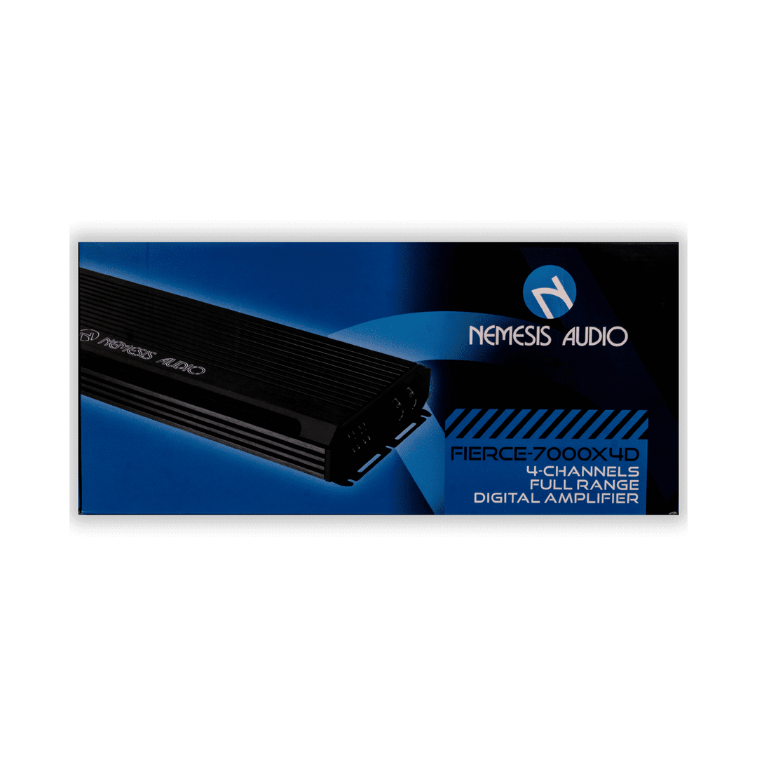 Nemesis Audio FIERCE-7000X4D 4-channel amplifier retail box front