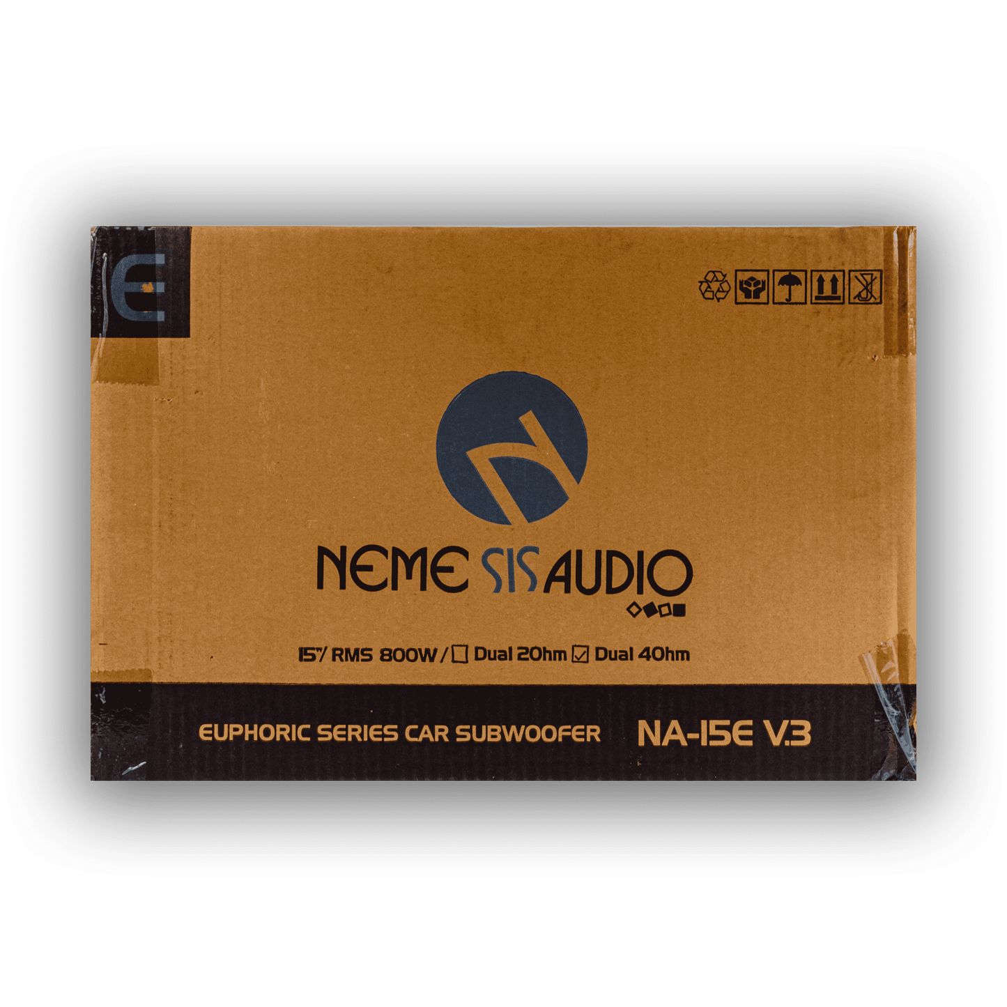 Nemesis Audio NA-15E V.3 15-inch 800W RMS subwoofer retail box front