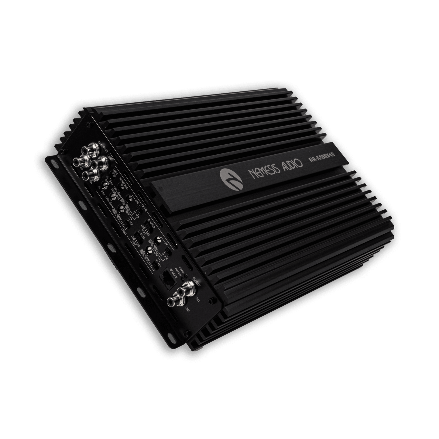 Nemesis Audio NA-K200X4D 4-channel speaker amplifier left side connections