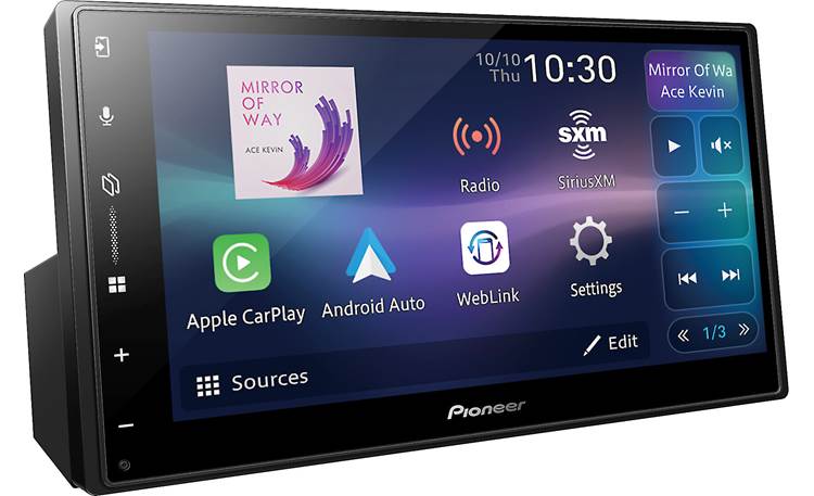 Pioneer DMH-W3000NEX wireless Bluetooth receiver screen detail