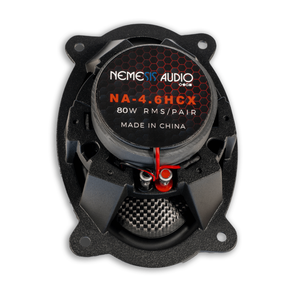 Nemesis Audio NA-4.6HCX 4x6-inch coaxial speaker rear view