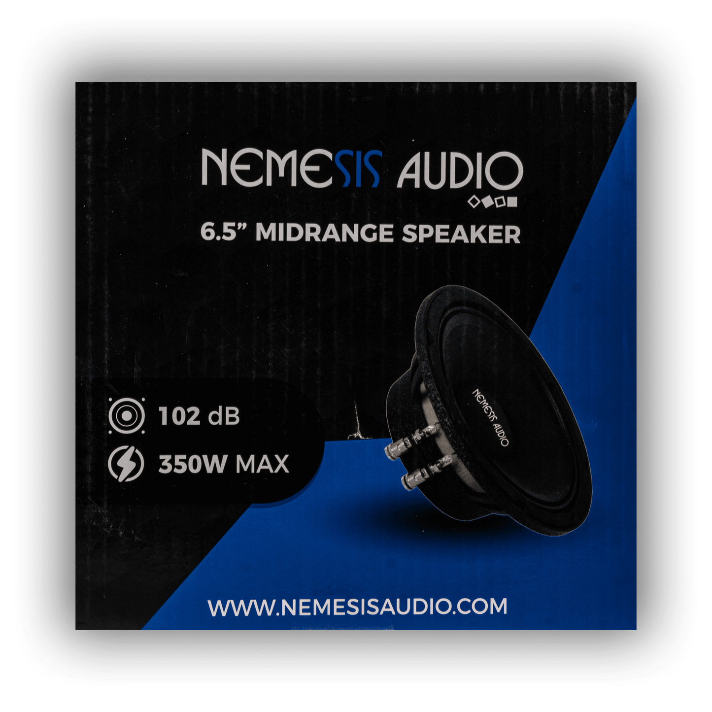 Nemesis Audio NEO-BAMF65 350W max midrange speaker front detail