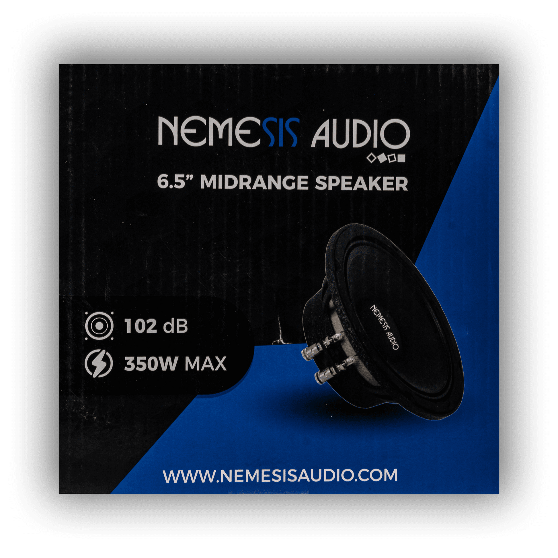 Nemesis Audio NEO-BAMF65 350W max midrange speaker front detail