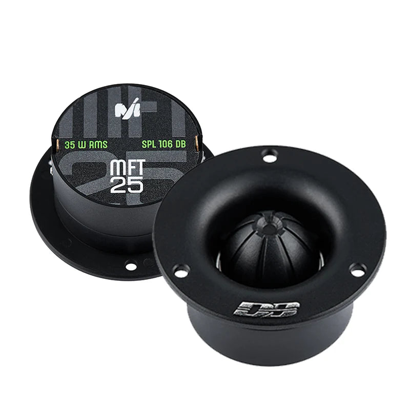 Deaf Bonce powered voice package component detail with amp speaker and tweeter