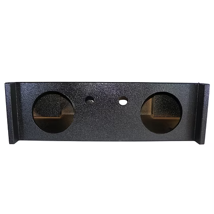 Third row SUV 2x10 downfire ported subwoofer box with bedliner finish