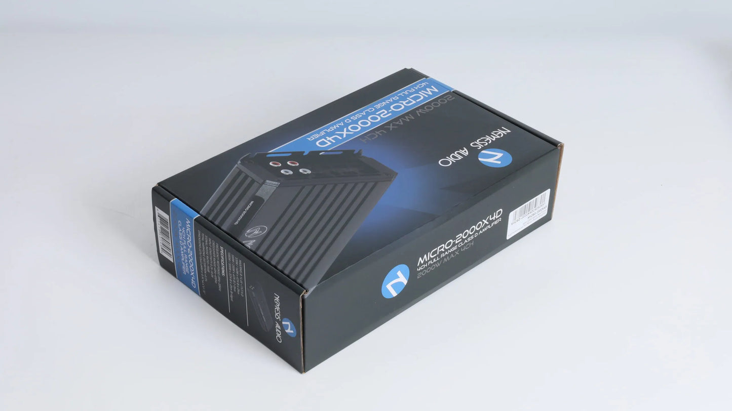 Nemesis MICRO-2000X4D 4-channel Class D amp close-up photo
