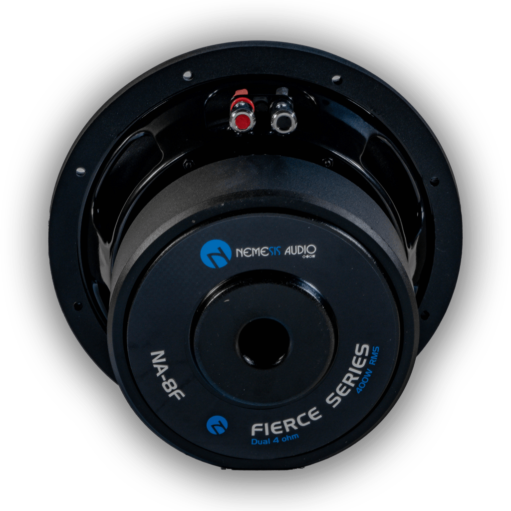 Nemesis Audio NA-8F 8-inch subwoofer rear motor view