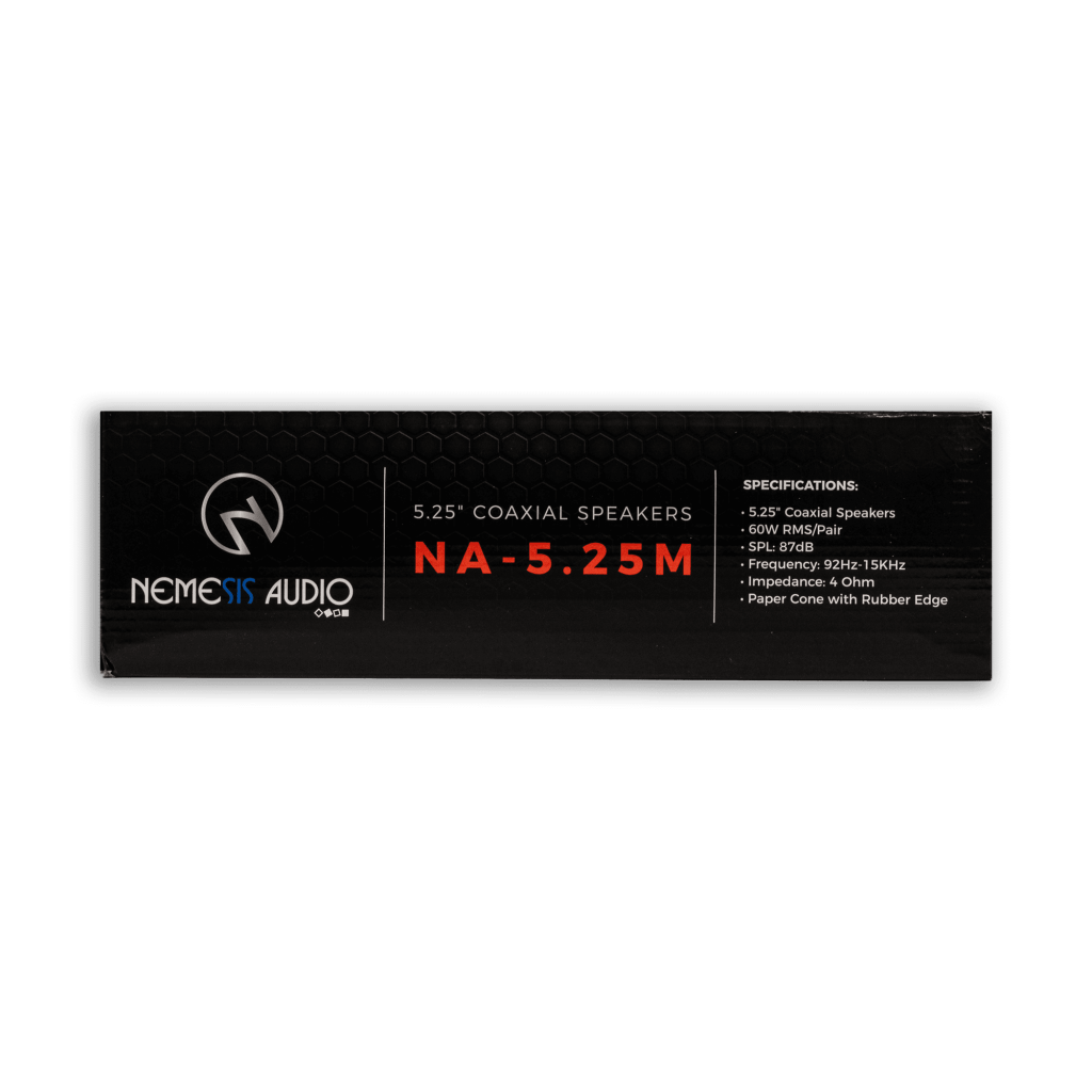 Nemesis Audio NA-5.25M 5.25-inch 110W RMS speaker retail box side