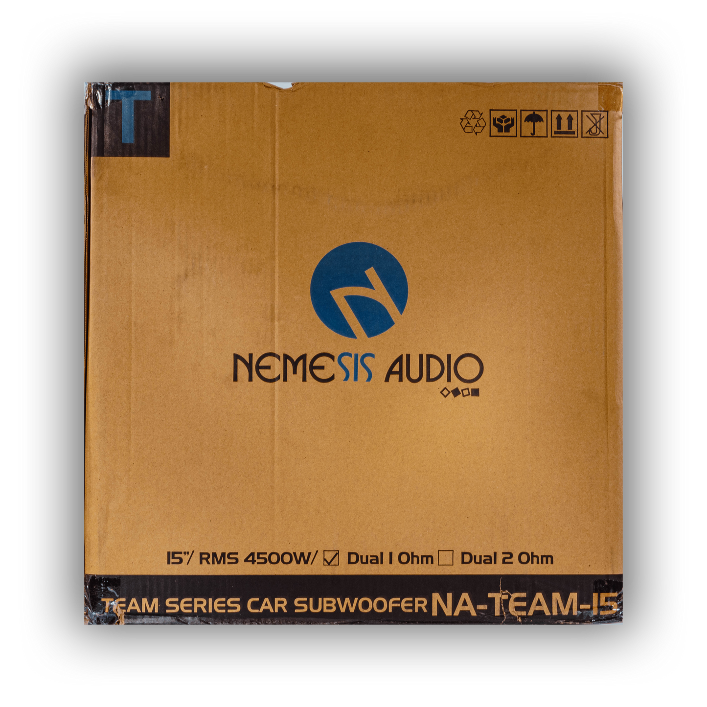 Nemesis Audio NA-TEAM-15 Team Series subwoofer product box front