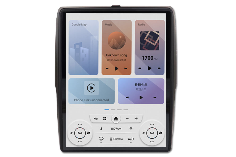 Linkswell T-Style LITE radio for 2013-2019 RAM 1500 large touchscreen head unit LT-DGOP12-1RR-4C