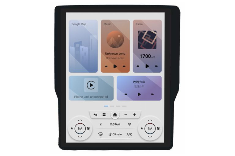 Linkswell T-Style LITE radio for 2019-2024 RAM trucks dashboard touchscreen image LT-DGPU12-1RR-4C