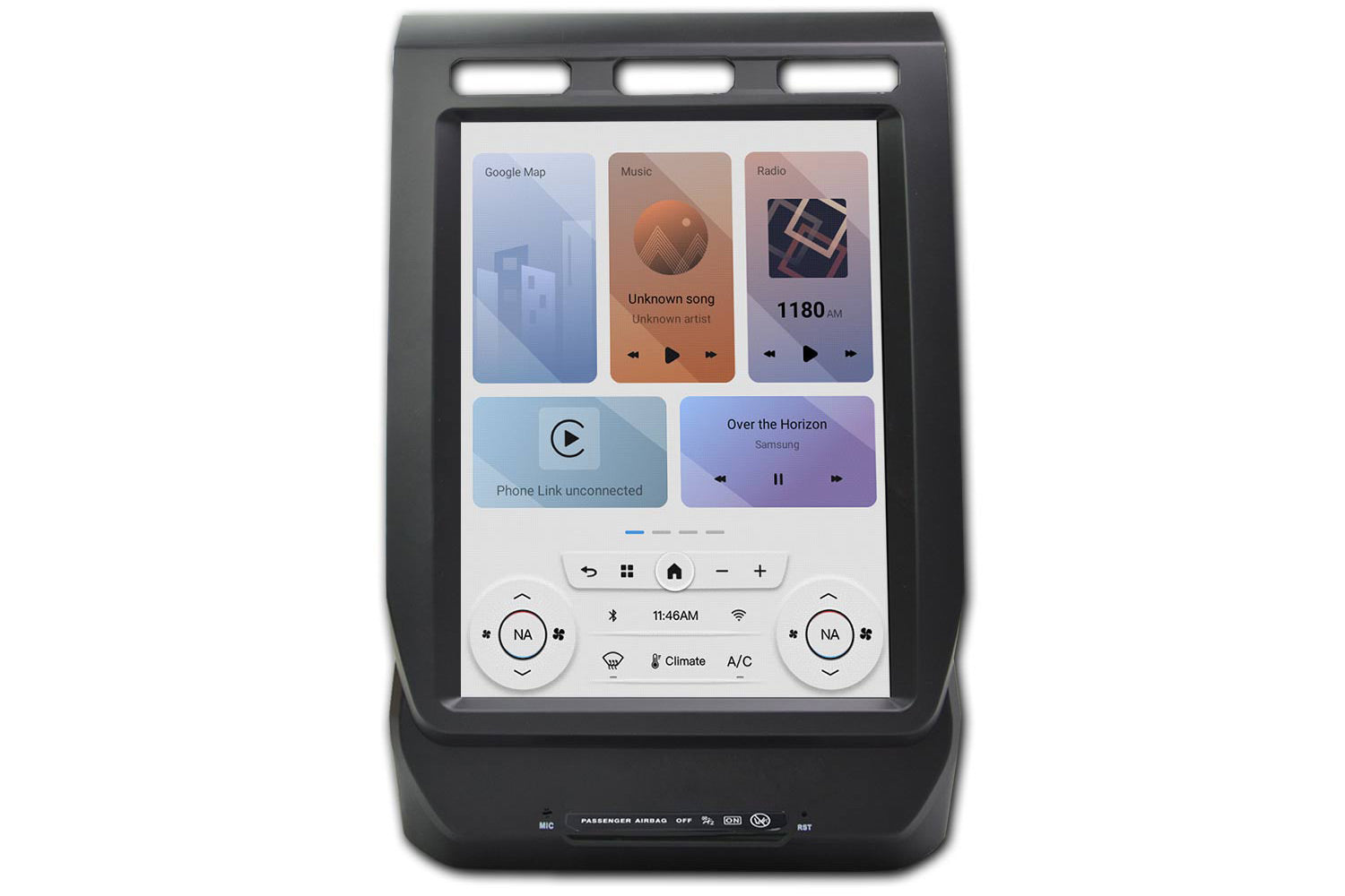 Linkswell T-Style LITE radio for 2015-2022 Ford F-Series and F-150 large touchscreen head unit LT-FDPU12-1RR-4C