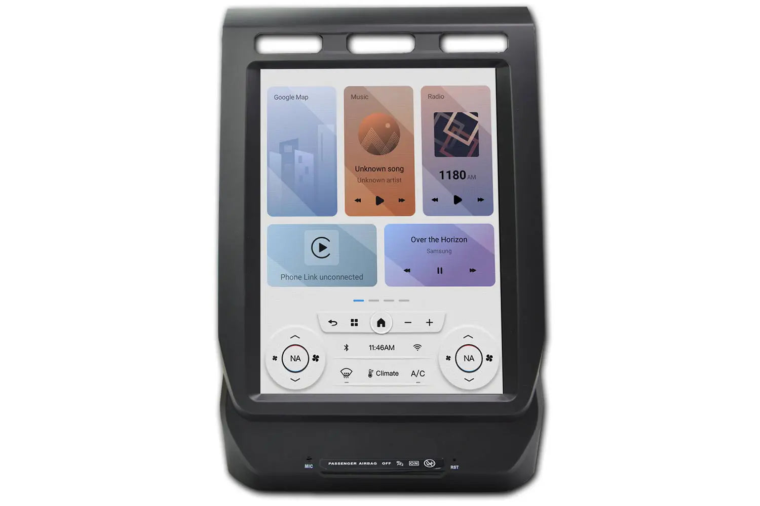 Linkswell T-Style LITE Radio for 2015-22 Ford F-Series original front view