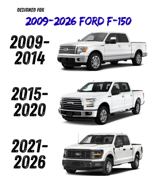 2009–2026 Ford F150 SuperCrew / 2017–2026 F250/F350 Crew Cab - Quad 8” Nemesis Audio Bass Package