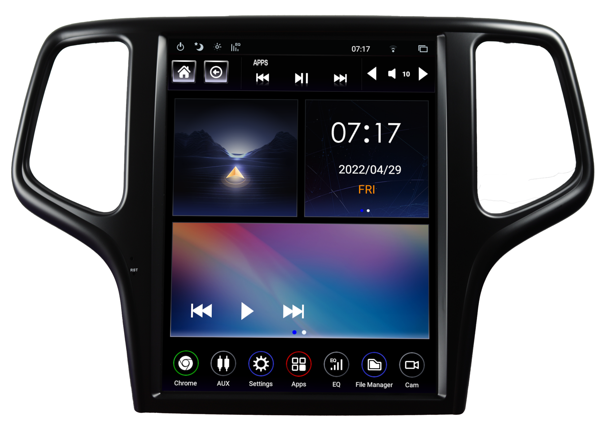 Linkswell GEN 6 Ford Ranger radio front view