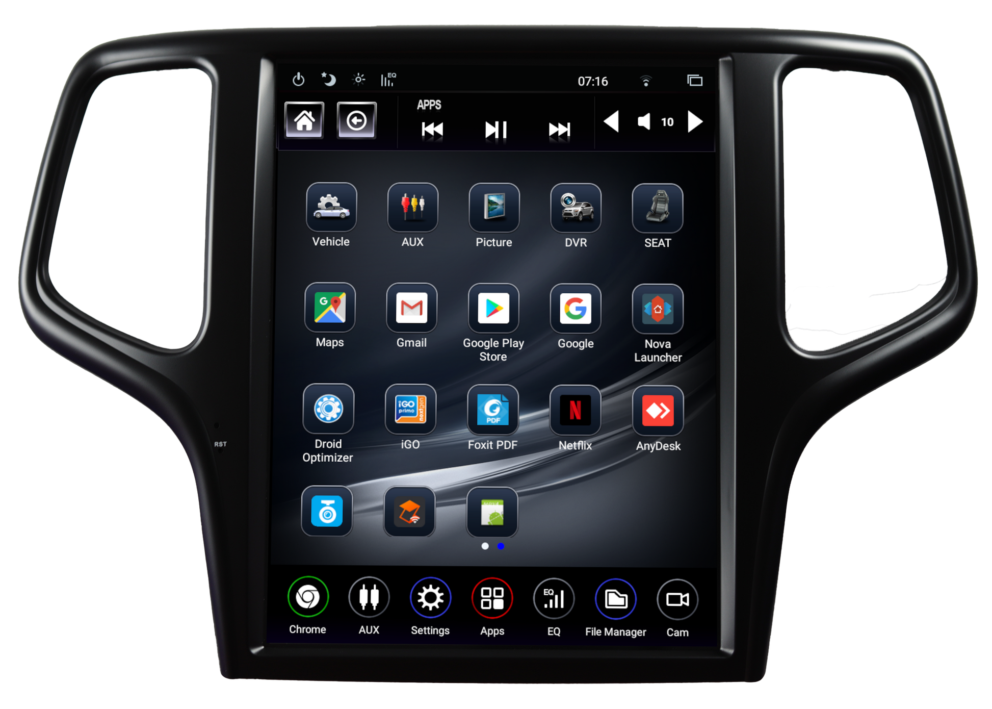 Linkswell GEN 6 Ford Ranger radio app view