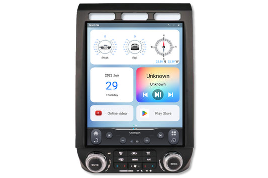 Linkswell GEN 6 T-Style radio for 2015-2022 Ford F-Series and F-150 large touchscreen head unit TS-FDPU12-1AK-6H