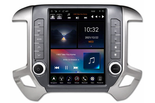Linkswell GEN 5 T-Style radio for 2014-2019 Chevy Silverado and GMC Sierra large touchscreen head unit TS-GMPU12-1RR-5S