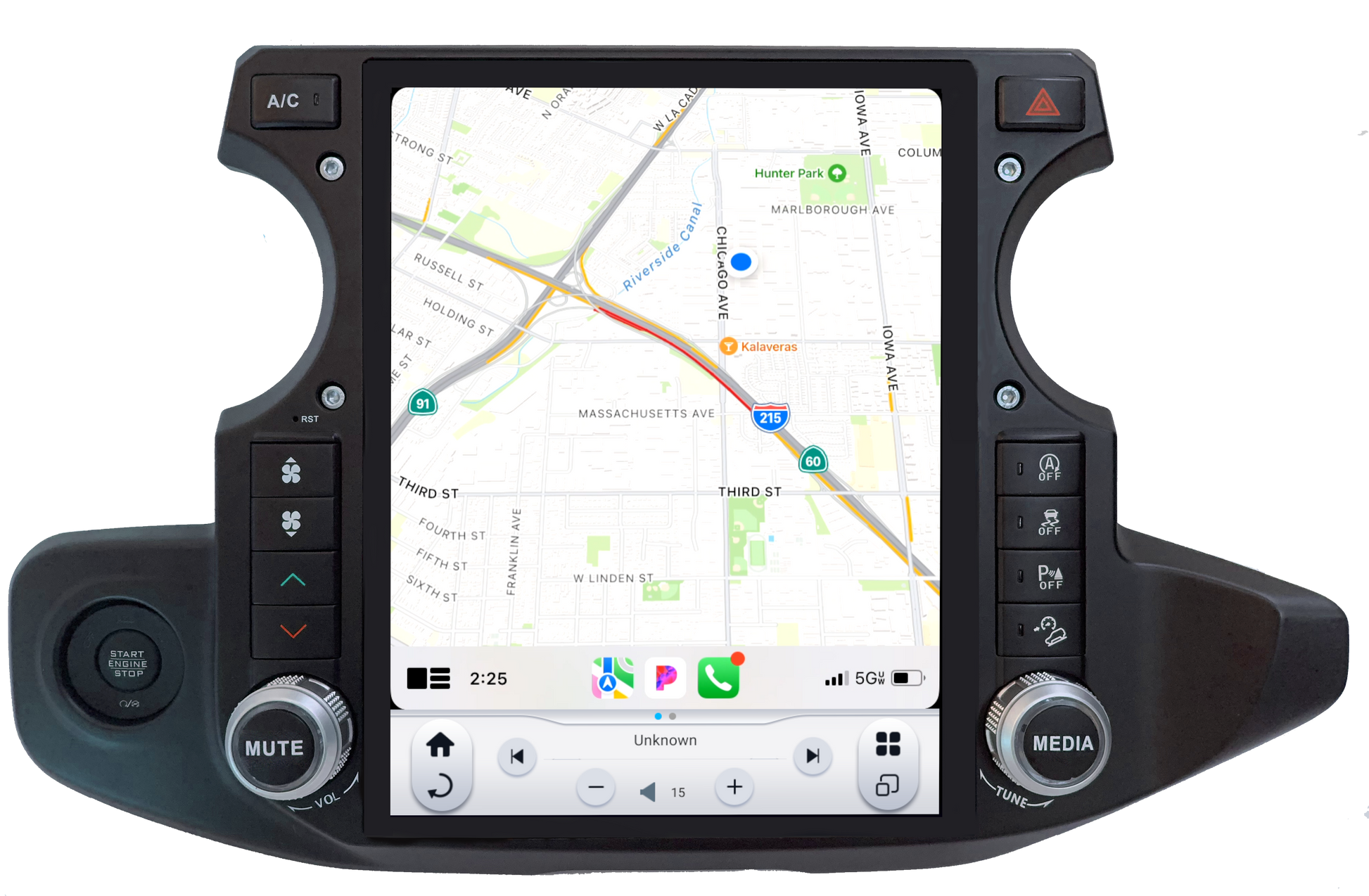 Linkswell GEN 6 Jeep JL radio CarPlay screen