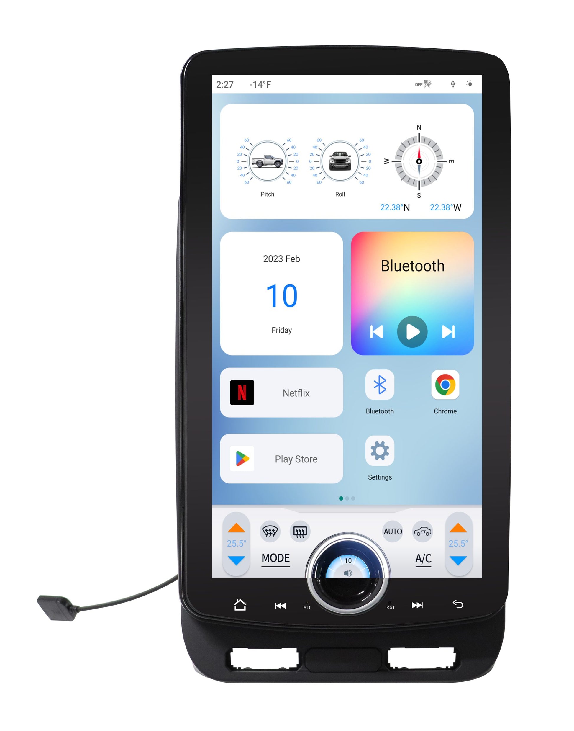 Linkswell XL 15.6-inch radio for 2015-20 GM SUVs product render