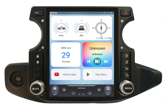 Linkswell GEN 6 T-Style radio for Jeep Wrangler JL and Gladiator large touchscreen head unit TS-JPJL12-1RR-6H