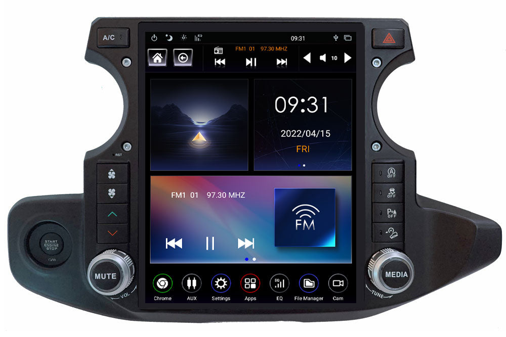 Linkswell GEN 5 T-Style radio for Jeep Wrangler JL and Gladiator large touchscreen head unit TS-JPJL12-1RR-5S