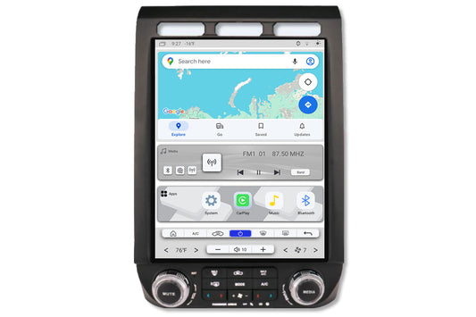 Linkswell T-Style LITE 2 radio for 2015-2022 Ford F-Series and F-150 large touchscreen head unit LT-FDPU12-1AK-6C