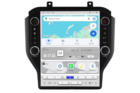Linkswell T-Style LITE 2 radio for 2015-2023 Ford Mustang large touchscreen head unit LT-FDMU12-1RR-6C