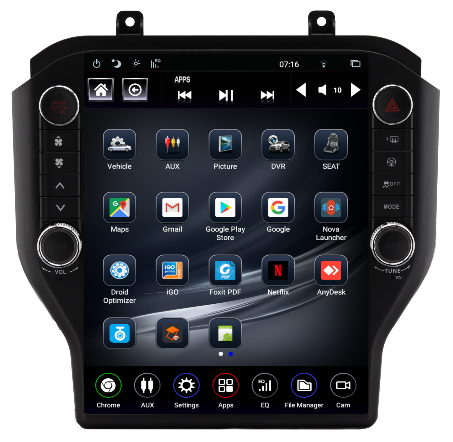 Linkswell GEN 5 Mustang app screen