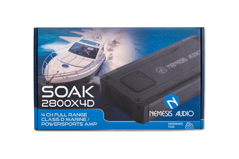 Nemesis Audio Marine Voice Package - 4x SOAK-65 Speakers + SOAK-2800 Amplifier