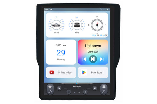 Linkswell GEN 6 T-Style radio for 2019-2023 RAM trucks large touchscreen head unit TS-DGPU12-1RR-6H