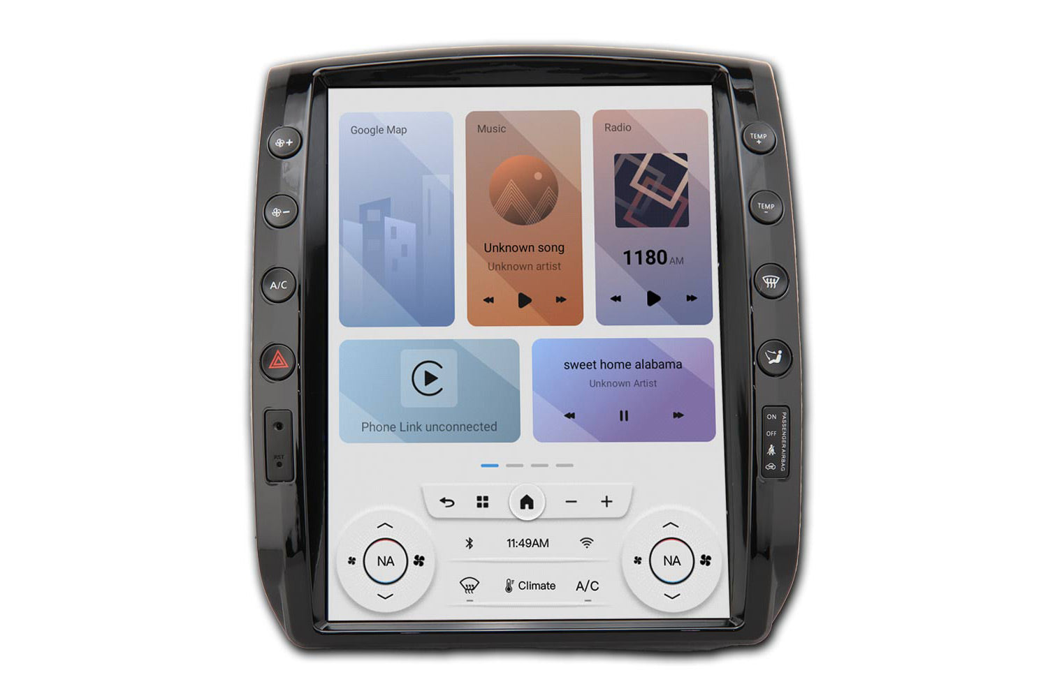 Linkswell T-Style LITE radio for 2005-2015 Toyota Tacoma large touchscreen head unit LT-TYTC12-1RR-4C