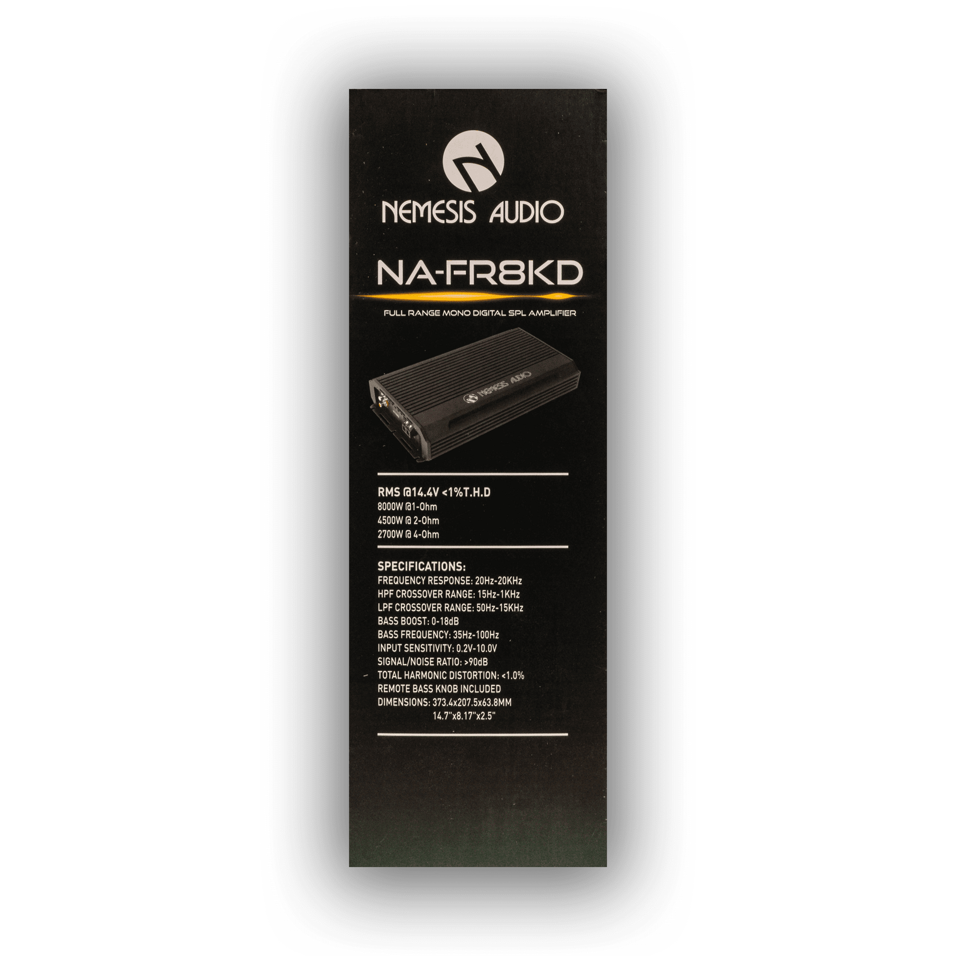 NA-FR8KD | 8000W RMS @ 1-Ohm Full Range Mono Digital SPL Amplifier image 6