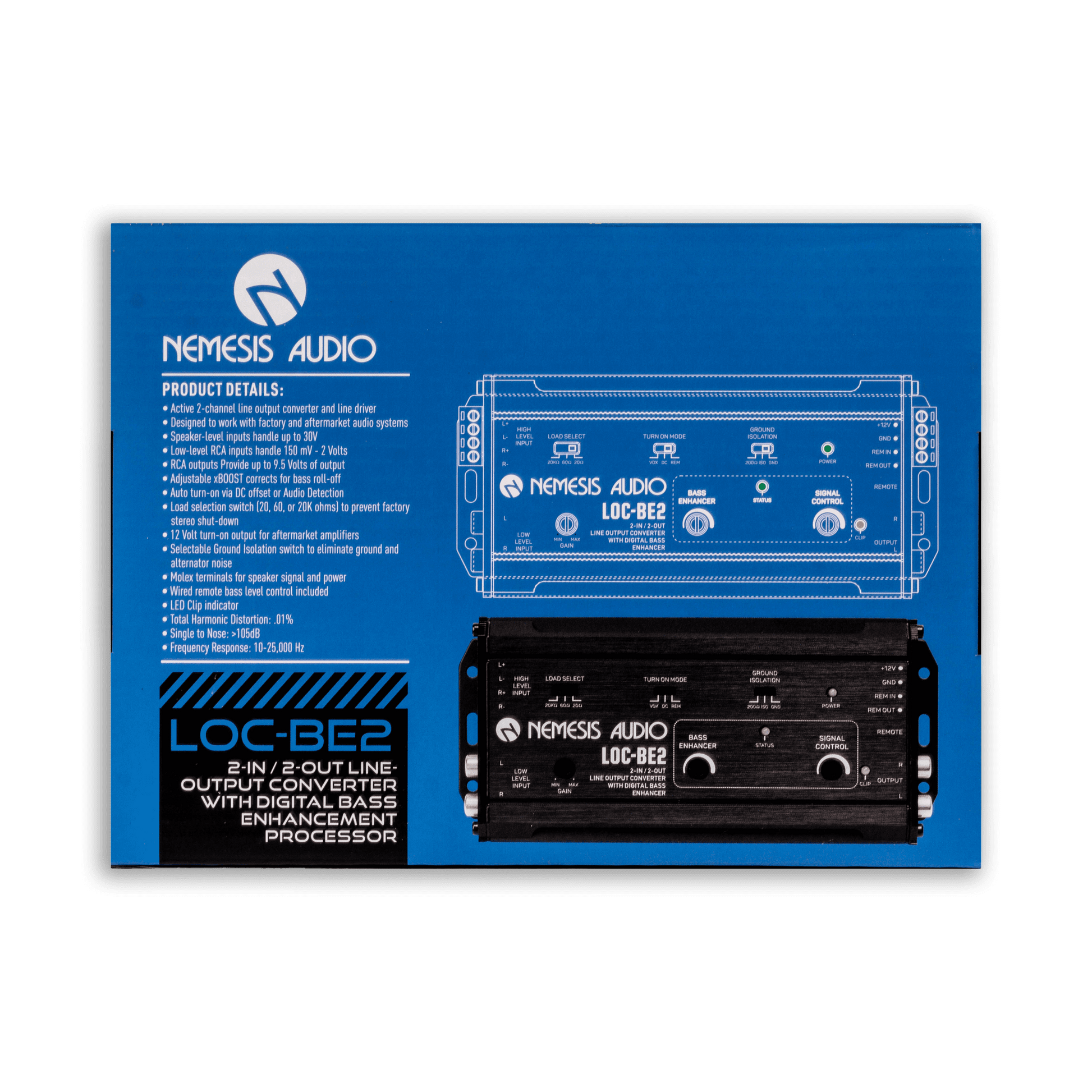 LOC-BE2 | 2-In / 2-Out Line-Output Converter with Digital Bass Enhancement Processor image 5