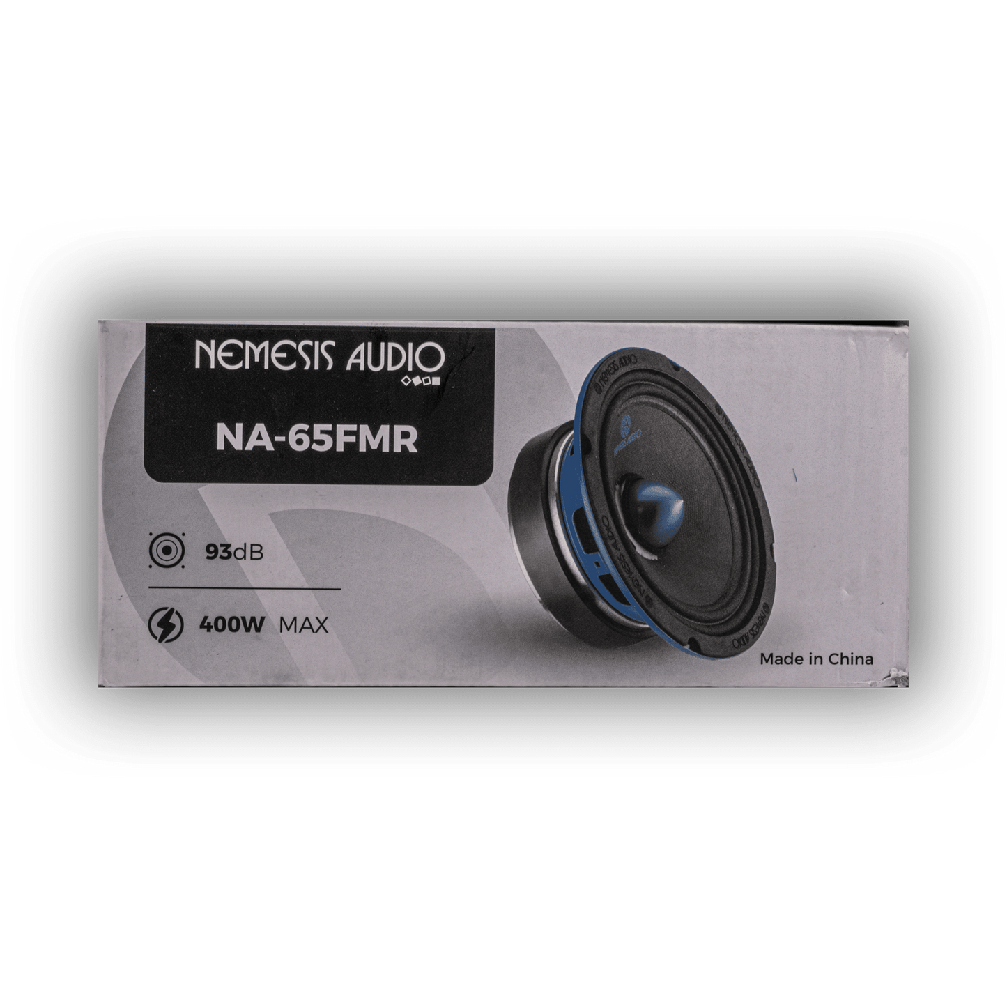 Nemesis Audio NA-65FMR 6.5-inch midrange speaker retail box side