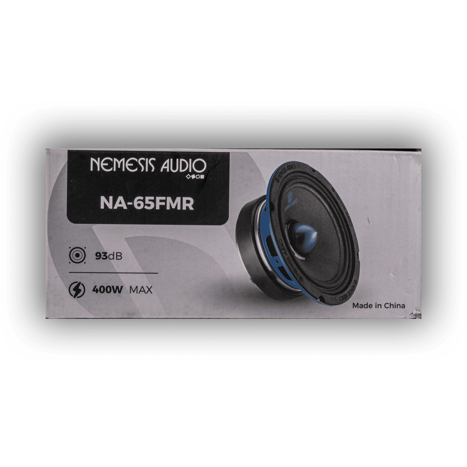 Nemesis Audio NA-65FMR 6.5-inch midrange speaker retail box side