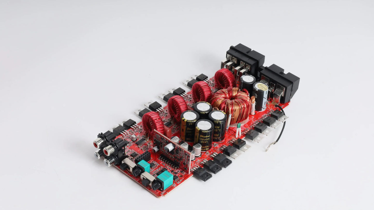 Nemesis MICRO-2000X4D 4-channel amplifier installation detail photo
