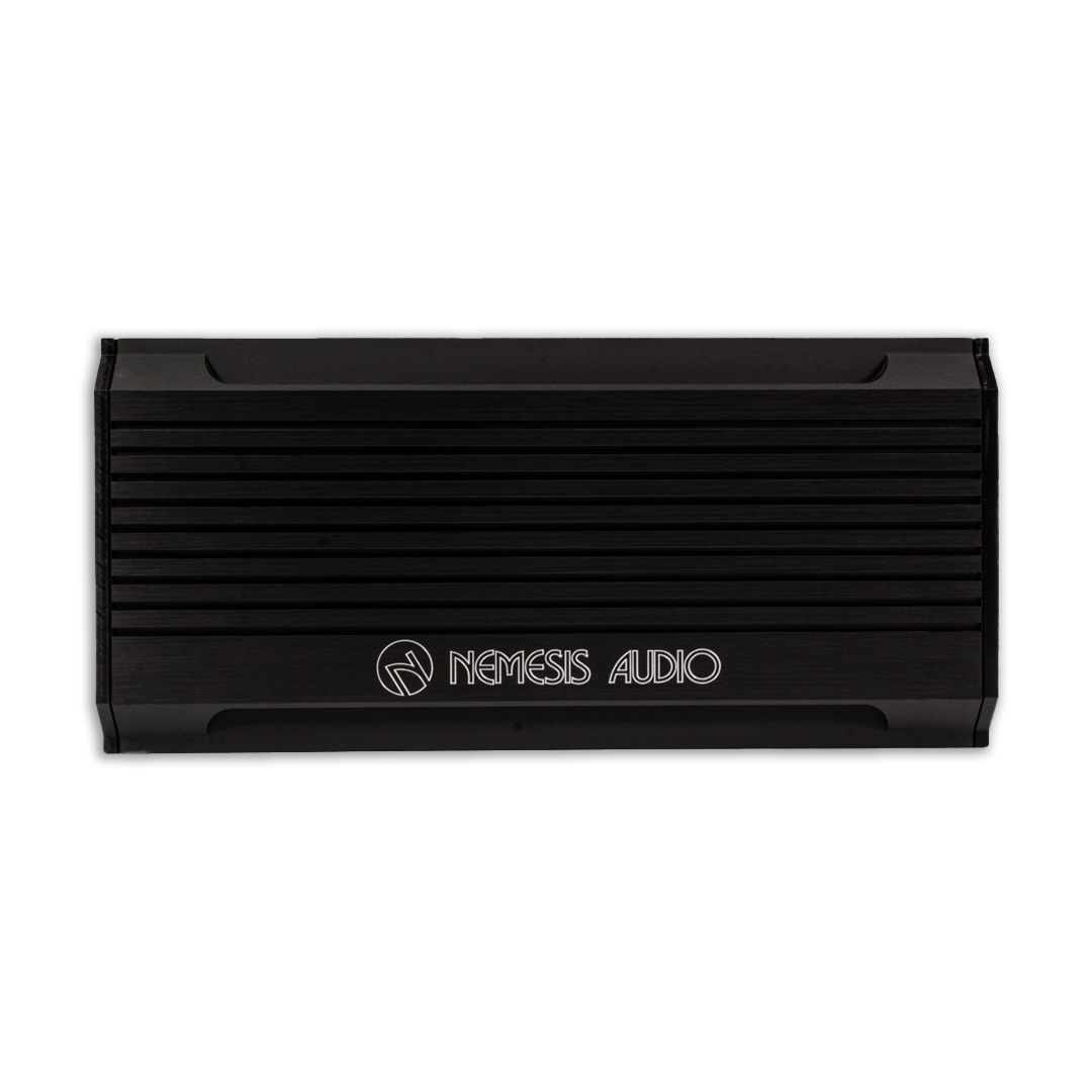 Nemesis Audio NANO-3500X4D high-output 4-channel amplifier front panel