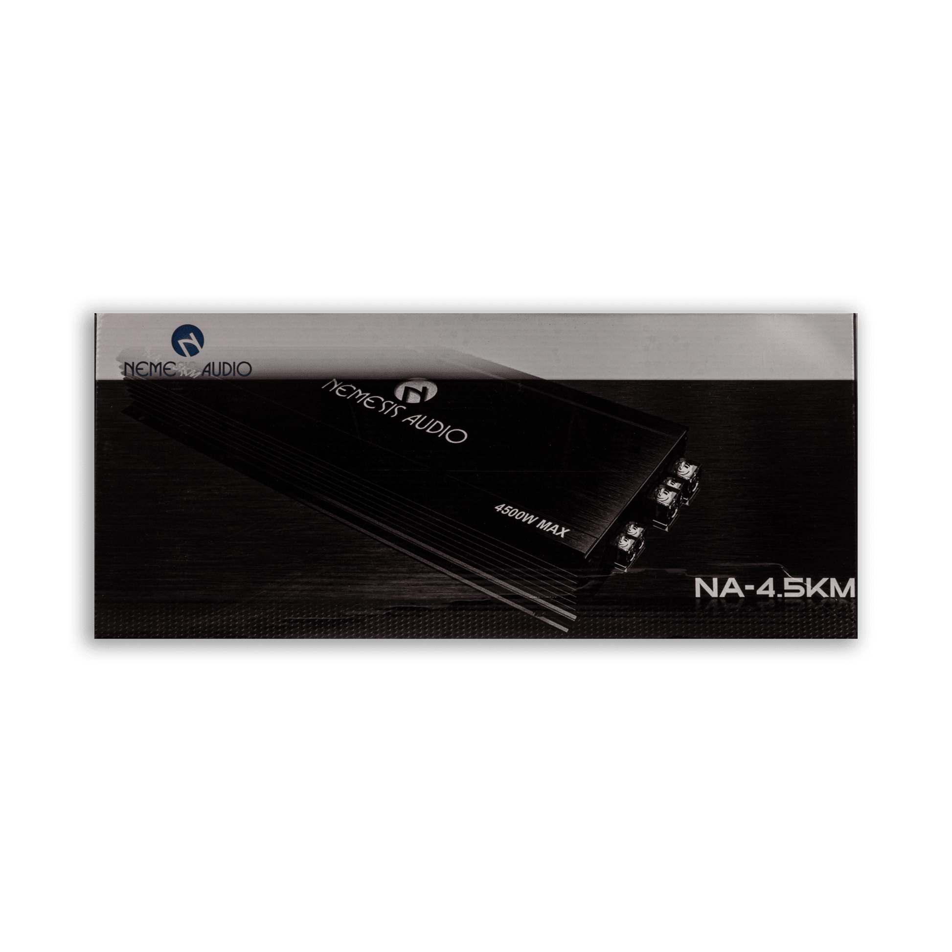 Nemesis Audio NA-4.5KM 2250W RMS amplifier retail box front
