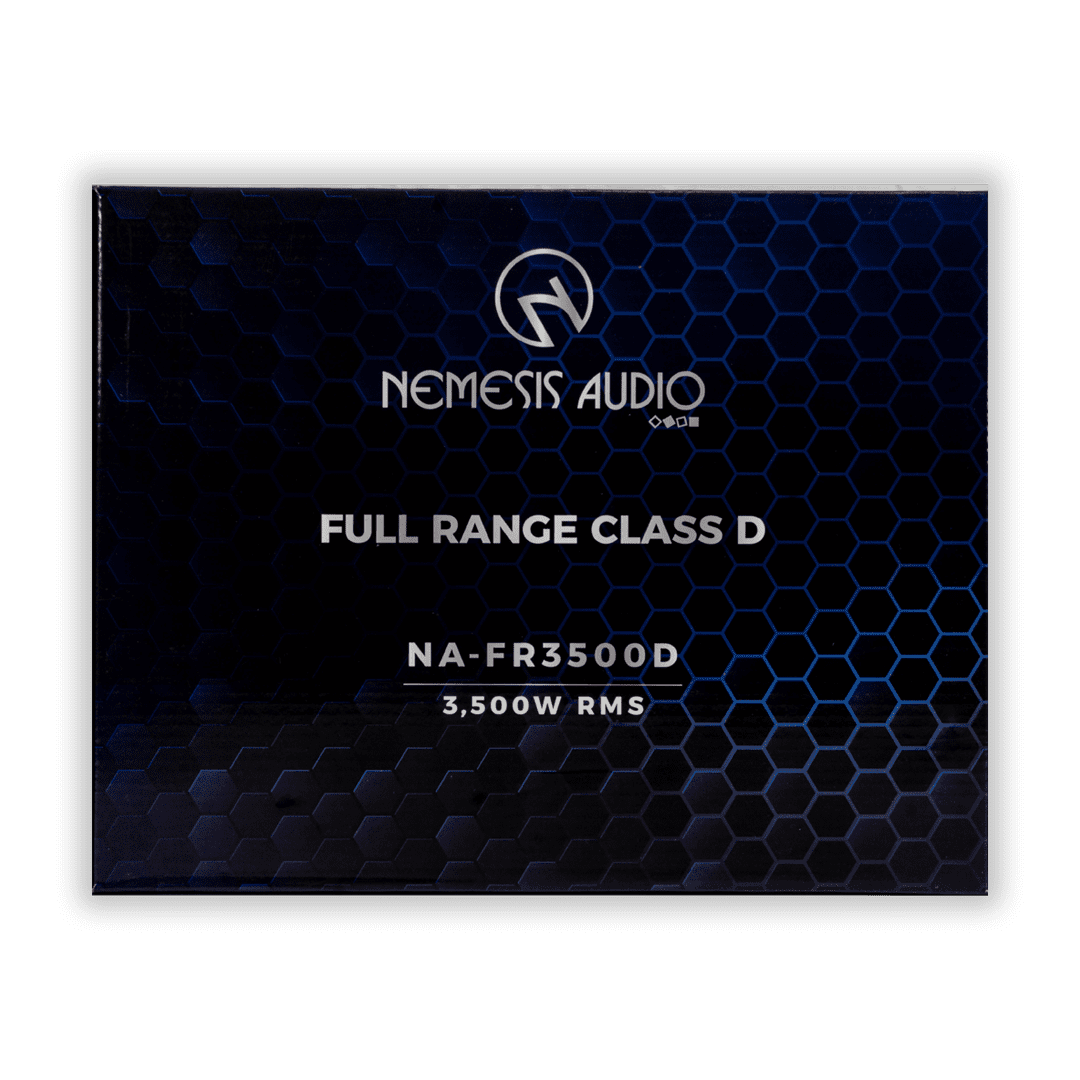 Nemesis Audio NA-FR3500D 3500W RMS amplifier retail box front